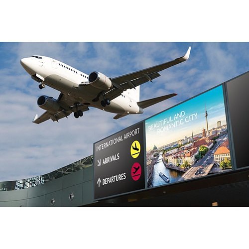 LG Pro LBS120DA1 Landmark Digital Viewer Smart LED Outdoor Signage Display Cabinet, 12mm Pitch, 768mm L x 1,152mm L Cabinet