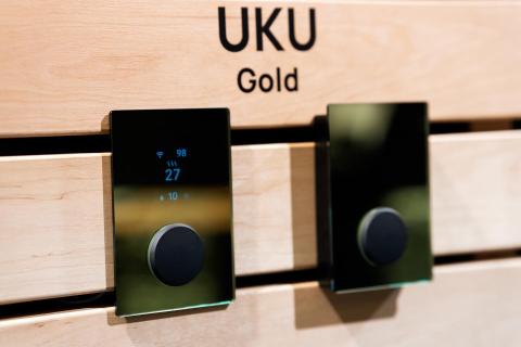 HUUM UKU Gold | Sauna Heater Control with WiFi, Digital On/Off, Time,Temp, Gold
