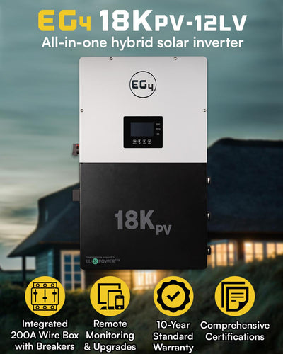 EG4 18KPV Hybrid Inverter | All-In-One Solar Inverter