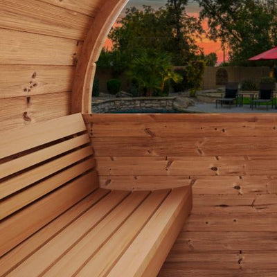 SaunaLife Model E6W Sauna Barrel-Window | 3 Persons