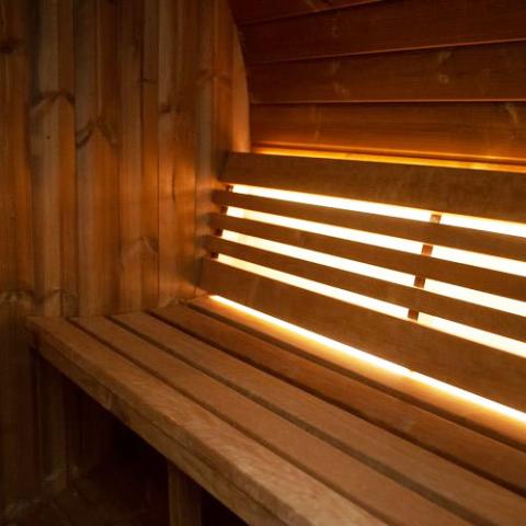 SaunaLife Model E7W Sauna Barrel-Window | 4 Persons