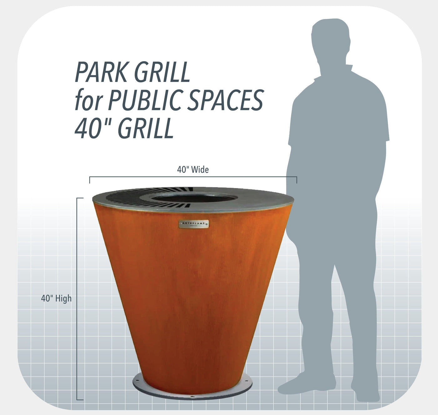 Arteflame Park Grills For Public Spaces and High Traffic