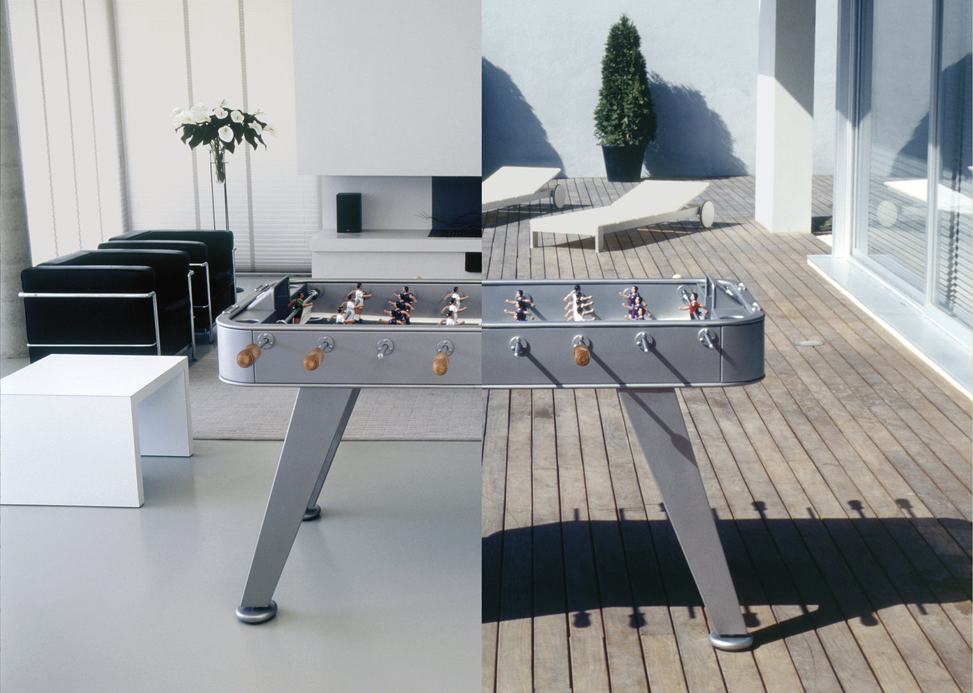RS Barcelona RS2 Stainless Steel Foosball Table