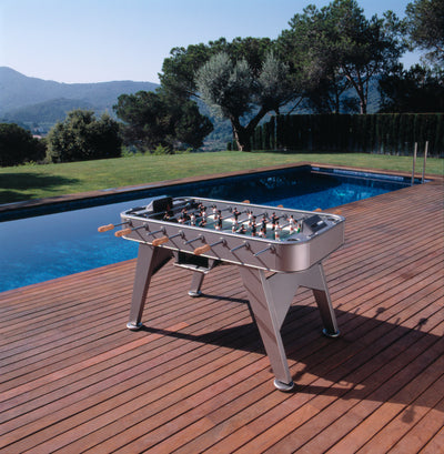 RS Barcelona RS2 Stainless Steel Foosball Table