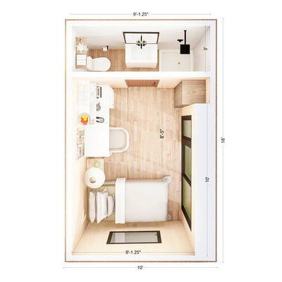 Mini-O Turnkey Outdoor Pod - The Sixteen Pod with Rooftop Deck