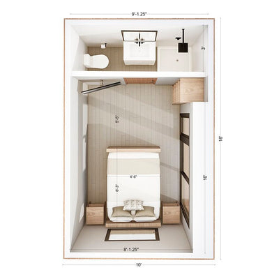 Mini-O Turnkey Outdoor Pod - The Sixteen Pod with Rooftop Deck