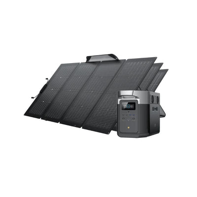 EcoFlow DELTA Max 2000 + Portable Solar Panel (400W, 220W, 160W or 110W)