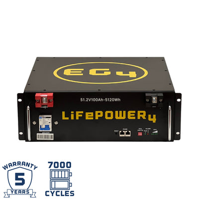 EG4-LifePower4 Lithium Battery | 48V 100AH | Server Rack Battery
