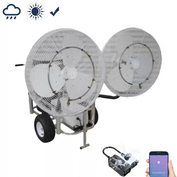 Mistcooling Double Fan Portable Misting System