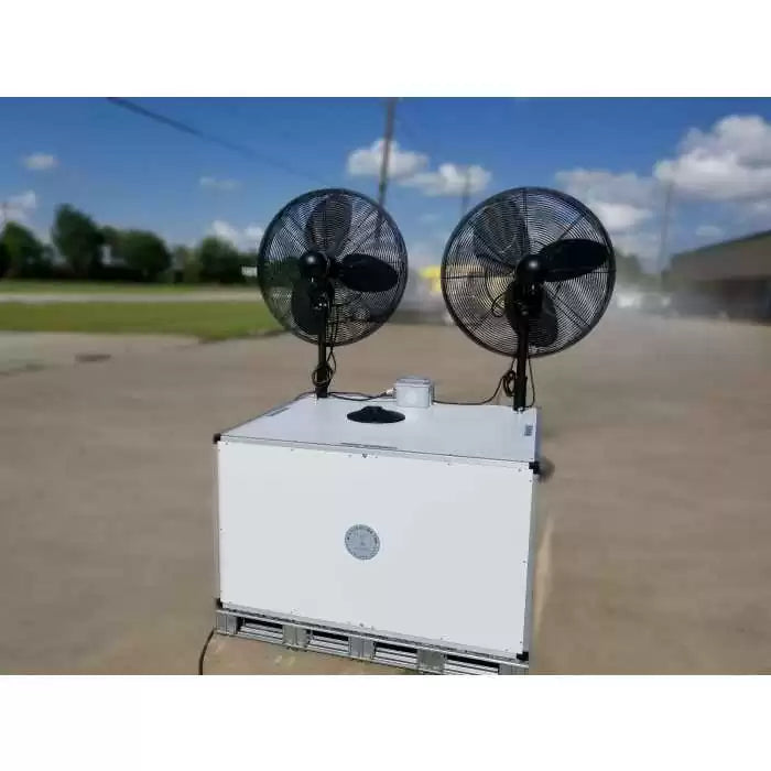 Mistcooling Industrial Portable Misting Fan System with 100 Gallon Tank