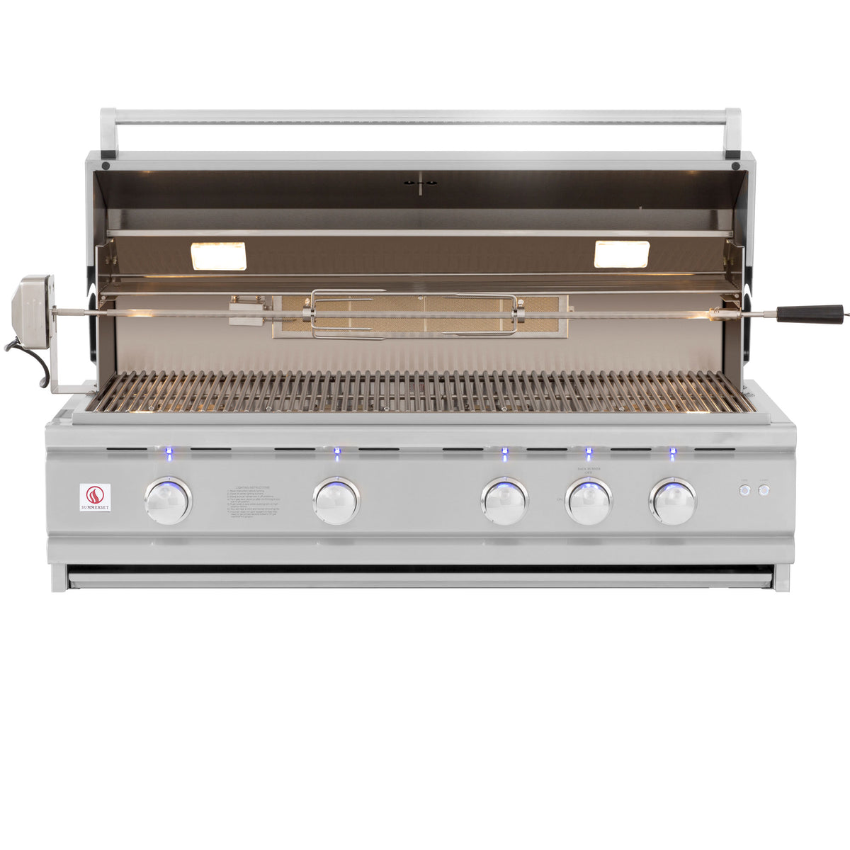 Summerset TRLD 44" Built-in Grill 42" 2-Drawer & Access Door Combo TRL Double Side Burner w/LED Illumination 5x14" Island Vent Panel Deluxe 44" Protective Built-in Grill Cover