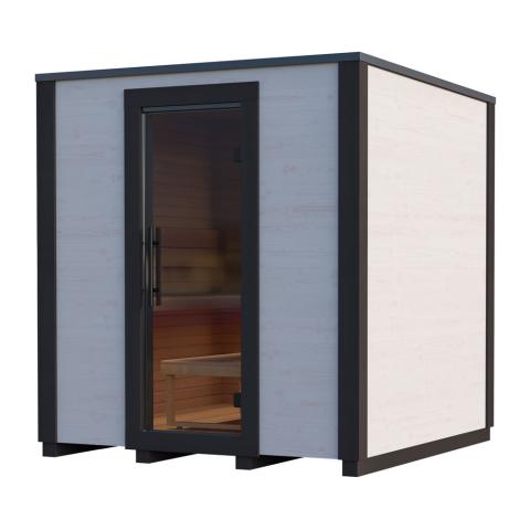 Auroom Garda Outdoor Cabin Sauna Translucent White | 6 Person