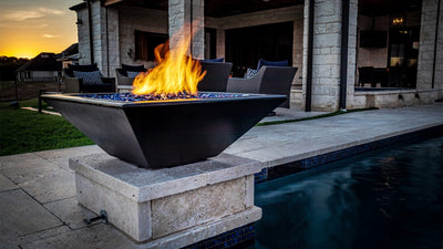 The Outdoor Plus Maya Concrete Fire Bowl