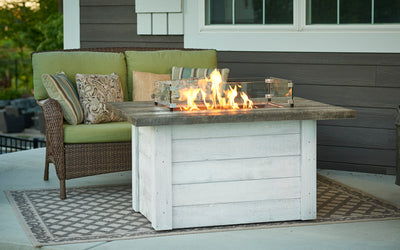 The Outdoor GreatRoom Company Alcott Rectangular Gas Fire Pit Table