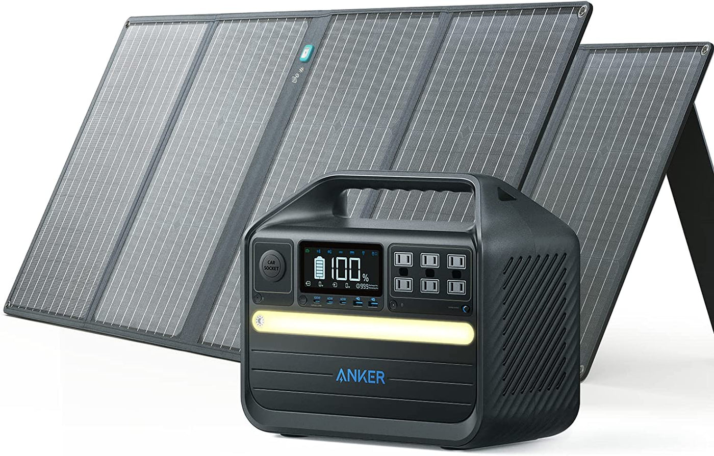 Anker 555 Solar Generator (PowerHouse 1024Wh with 2*100W Solar Panels) - Smart Nature Store