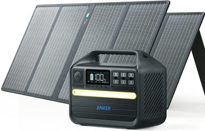 Anker 757 Solar Generator (PowerHouse 1229Wh with 2*100W Solar Panels) - Smart Nature Store