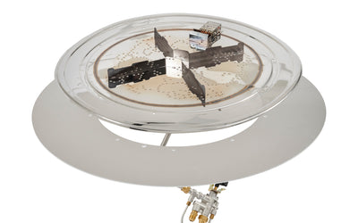 The Outdoor GreatRoom Company Round Crystal Fire Plus Gas Burner (20" and 30")