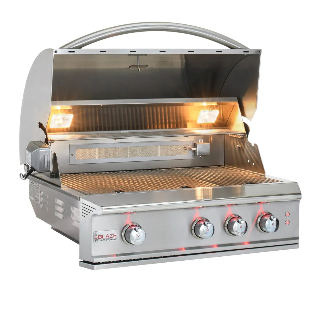 Blaze Professional LUX 34-Inch 3 Burner Built-In Gas Grill With Rear Infrared - Smart Nature Store
