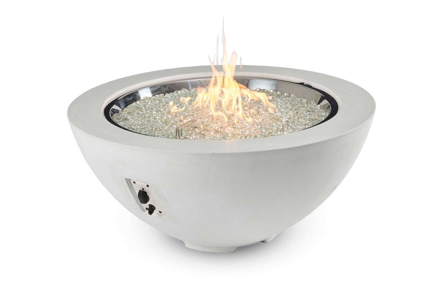 The Outdoor GreatRoom Company White Cove 42" Round Gas Fire Pit Bowl