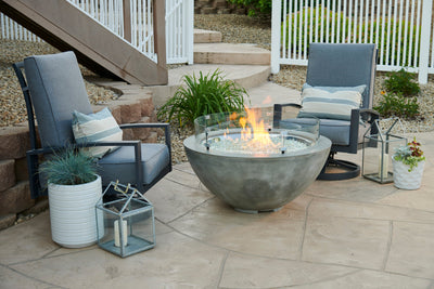 The Outdoor GreatRoom Company Natural Grey Cove 42" Round Gas Fire Pit Bowl