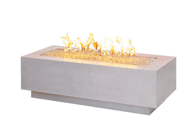 The Outdoor GreatRoom Company White Cove 54" Linear Gas Fire Table