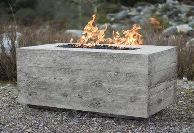 The Outdoor Plus Catalina Wood Grain Fire Pit
