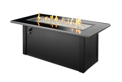 The Outdoor GreatRoom Company Monte Carlo Linear Gas Fire Pit Table