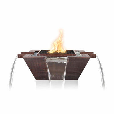 The Outdoor Plus Maya 4-Way Copper Fire & Water Bowl