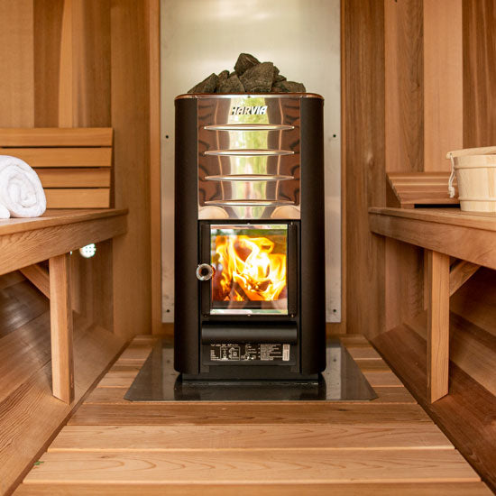 Leisurecraft Harvia M3 Wood Burning Heater with Rocks - Smart Nature Store