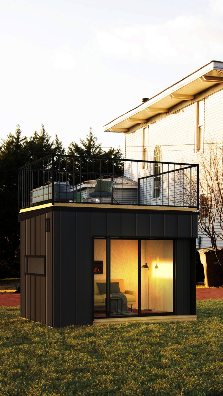 Mini-O Turnkey Outdoor Pod - The Twelve Pod with Rooftop Deck