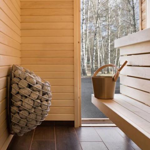 HUUM DROP Series 4.5kW Sauna Heater with 4 packs of Stones 24