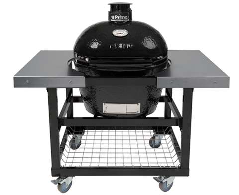 Primo Grills Oval Large Charcoal All-In-One (Heavy-Duty Stand, Side Shelves, Ash Tool and Grate Lifter) - Smart Nature Store