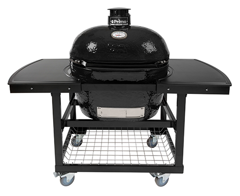 Primo Grills Oval X-Large Charcoal All-In-One (Heavy-Duty Stand, Side Shelves, Ash Tool and Grate Lifter) - Smart Nature Store